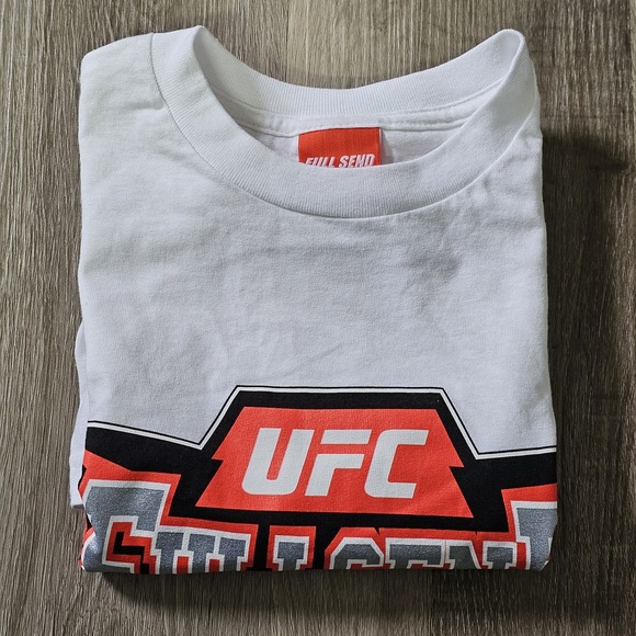 Full Send Pullover T-Shirt Mens Size Medium White Comfort Short Sleeve Crew Neck - Picture 5 of 10